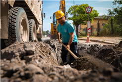 Atatürk Caddesi’nde dönüşüm altyapı ile başladı