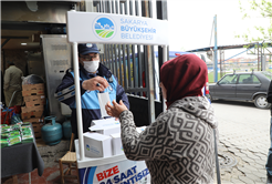 Hendek ve Ferizli ilçelerinde maske dağıtımı sürüyor	