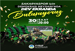 Büyükşehir finale gidemeyenler için dev ekran kuruyor