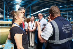 Yabancı öğretmen ve öğrenciler su arıtma süreçlerine tanıklık etti