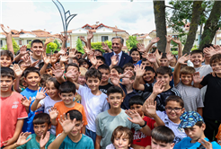 Çocuk ve ailelerin yeni buluşma noktası Ferizli’ye çok yakıştı