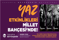 Büyükşehir Yaz Kültür Sanat Etkinlikleri başlıyor