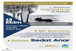 Şiir dinletileri ve konser bir arada