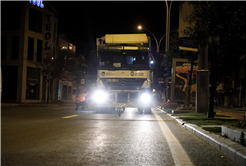  Büyükşehir’den Bosna Caddesi’ne estetik katan gece mesaisi