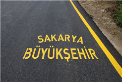 Geyve Alıplar’ın 9 kilometrelik yolu yenilendi