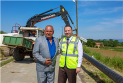 İki ilçenin 9 mahallesini kesintisiz içme suyuyla buluşturacak projede son adım