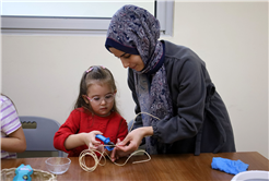 Ara tatilin en renkli programı: Anne ve çocuklar SAMEK’te birlikte üretti