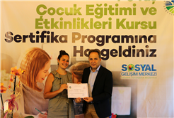 Çocuk Gelişimi Kursu Sertifika Programıyla taçlandı