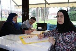 Çocuklar YADEM’de yaşlılarla resim yaptı