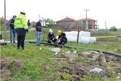 Sakarya Büyükşehir Sinanoğlu’nda içmesuyu şebekesini yeniliyor