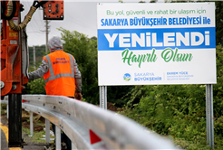 Paraşüt Tepe’ye giden yolda artık çelik bariyer var