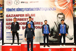 Büyükşehir güreşçileri Türkiye Şampiyonası’na damga vurdu
