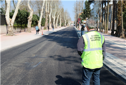 Çark Caddesi şimdi yeni yüzüyle: Kaldırım, yürüyüş yolu ve asfalt tamam