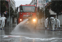 Şehir Merkezinde dezenfekte seferberliği