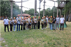 Macera Park’ta uluslararası buluşma: Erasmus öğrencileri doğayla öğrenmenin keyfini yaşadı