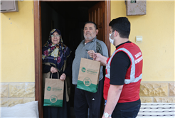 Maske ve dezenfektanlar evlere ulaşıyor