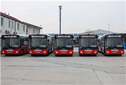 Büyükşehir’in metrobüs filosuna 5 araç daha dahil oldu