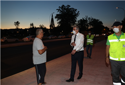 Yazlık Caddesi’nde gece mesaisi