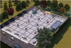 Yaşayan meydan, yeraltı otoparkı ve 3 katlı kapalı spor salonu…