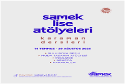 SAMEK Lise Atölyeleri’nde kayıtlar başladı