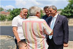 Başkan Alemdar Akyazı’da çalışmaları yerinde inceledi: “Asfalt atağımız sürecek”