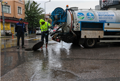 SASKİ’den yoğun yağışa hızlı müdahale