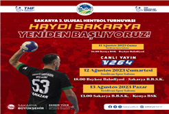Hentbolda heyecan Sakarya 2. Ulusal Hentbol Turnuvasıyla başlıyor