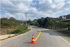 Hendek’te yol çizgi çalışması ile yollar daha güvenli