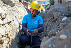 Güçlü dönüşüm sayesinde 4 bin metrelik hat, su kayıplarına geçit vermeyecek