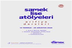 SAMEK Lise Atölyeleri’nde kayıtlar başladı