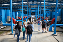 Yabancı öğretmen ve öğrenciler su arıtma süreçlerine tanıklık etti