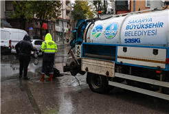 SASKİ’den yoğun yağışa hızlı müdahale