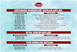 Büyükşehir Belediyesi toplu taşımadaki yeni hatları duyurdu: 10 farklı hatta güzergâh ve sefer saati güncellemesi