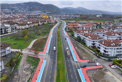 Şehrin yeni duble yolu 1. Cadde ışıl ışıl oldu