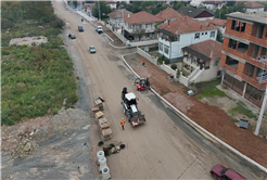 Hanlı-OSB duble yolunda önce kaldırım ve bisiklet yolu, ardından asfalta geçilecek