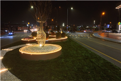 Şehrin yeni duble yolu 1. Cadde ışıl ışıl oldu