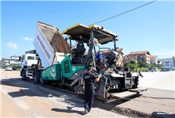 Hanlı-OSB arası duble yolda çalışmalar hızlandı