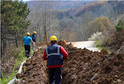 SASKİ, Geyve’de heyelanda zarar gören hattını güçlü bir temelle sil baştan yeniledi