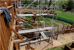 Şehrin kültürel simgesi Tarihi Çark’ta titiz çalışma devam ediyor