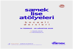 SAMEK Lise Atölyeleri’nde kayıtlar başladı