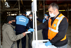 Büyükşehir koronavirüsle mücadeleyi ilçelerde de sürdürüyor