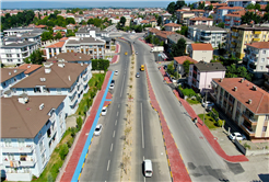 Bağlar Caddesi’nin üst yapı çalışmalarında sona gelindi