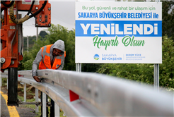 Paraşüt Tepe’ye giden yolda artık çelik bariyer var