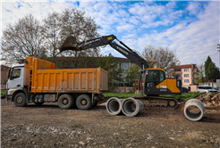 Alparslan Türkeş Caddesi’nde duble yol öncesi altyapı güçlendiriliyor