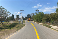 Hendek’te yol çizgi çalışması ile yollar daha güvenli