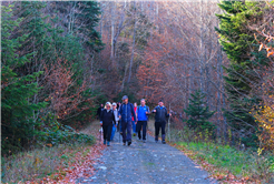 Sonbaharın büyüleyici renkleri arasında 14 kilometrelik unutulmaz rota