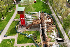 Şehrin kültürel simgesi Tarihi Çark’ta titiz çalışma devam ediyor