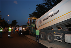 Yazlık Caddesi’nde gece mesaisi