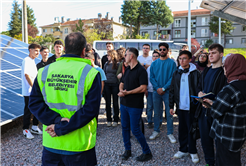 Geleceğin enerji uzmanları SASKİ’nin elektrik üretim tesislerini inceledi