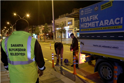  Büyükşehir’den Bosna Caddesi’ne estetik katan gece mesaisi